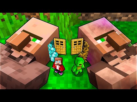 JJ and Mikey: POOR vs RICH SECRET BASE Inside Villager in Minecraft - Maizen