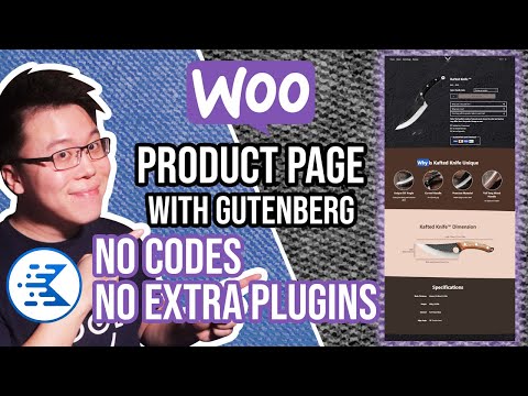 Kadence Pro Tutorial: Customize Woocommerce Single Product Page with Gutenberg Editor