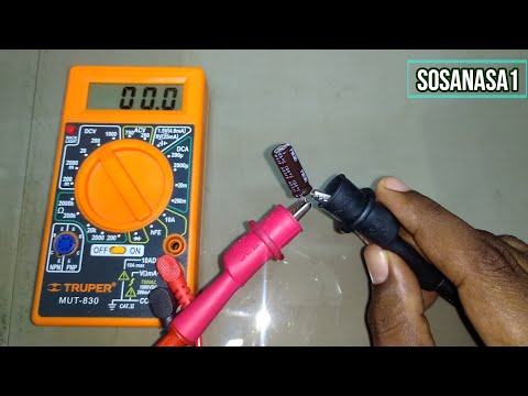 Digital multimeter how to use to test capacitors simply and easily