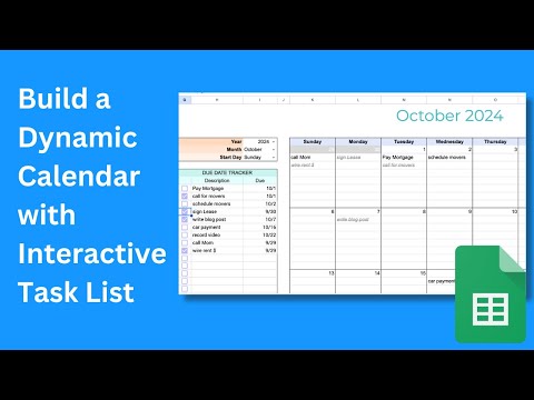 Build a DYNAMIC CALENDAR in Google Sheets without Complicated Formulas.