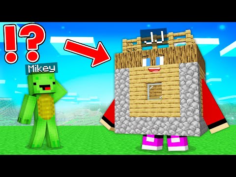 JJ Using MORPH Mod to Cheat and Prank Mikey in Hide and Seek in Minecraft - Maizen JJ and Mikey