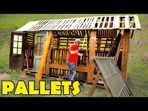 Pallet CABIN from START to FINISH in 10 minutes