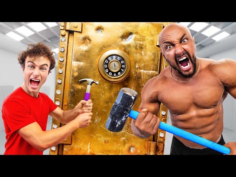 WORLD'S STRONGEST MAN vs. $100,000 UNBREAKABLE SAFE!!