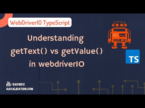 Understanding getText() vs getValue() in WebdriverIO