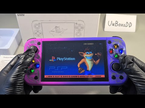 G50V 128gb Handheld Game Console Unboxing and Test Gameplay