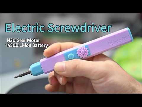 DIY Cordless Electric Screwdriver – Variable Speed, Forward/Reverse & Type-C Charging