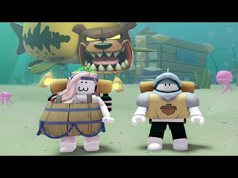 [Roblox] Survive 99 days against a sea monster and rescue the missing residents!! (Survive Bikini...