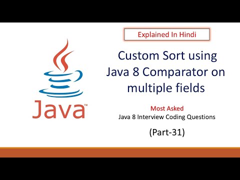 Custom Sorting using Java 8 Stream API part-31 in Hindi #javainterviewquestions #java8 #javatutorial