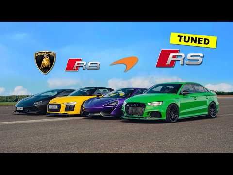 AUDI RS3 + £10K MODIFICATIONS vs SUPER CARS