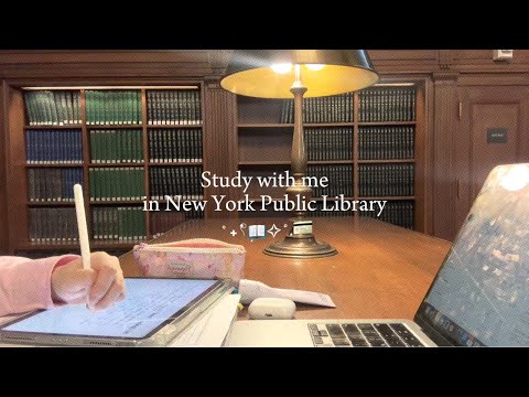 [📖Study with me] 3-Hour study with me in New York Public Library | 3시간 스터디윗미 | CFA 준비생 | 뉴욕 어학연수