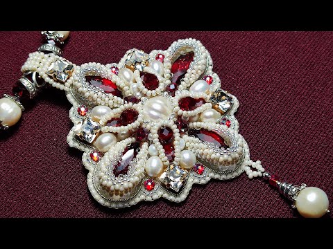 Бисероплетение.Урок 43. Украшение с жемчугом.