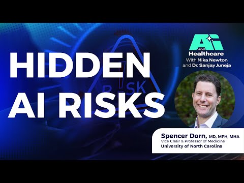 What are the risks of using AI in healthcare?