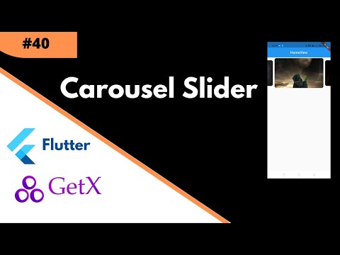 #40 || Carousel Slider in Flutter using GetX