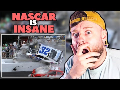 BRITISH GUY Reacts to SCARY NASCAR CRASHES..