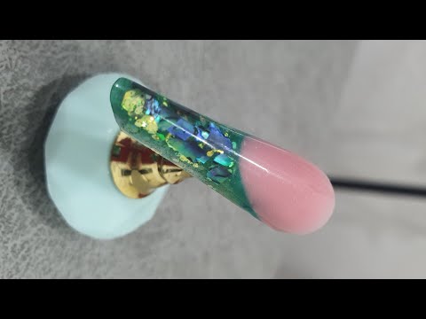 2️⃣4️⃣ наращивание ногтей/выкладной френч/ выкладной френч на Верхние формы/дизайн ракушка