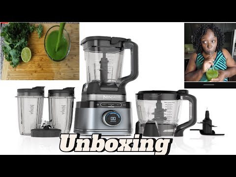 Ninja Detect Kitchen System Power Blender & Processor Unboxing | Green Juice sample