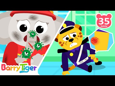 【新】員警和消防員去醫院 🚓👨‍🚒🏥 | 職業認知啟蒙 | 幼兒安全教育 | 趣味親子故事 | 貝樂虎