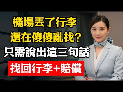 機場丟了行李還在傻傻亂找？只需說出這三句話，找回行李+賠償!#生活智慧 #機場 #養老金