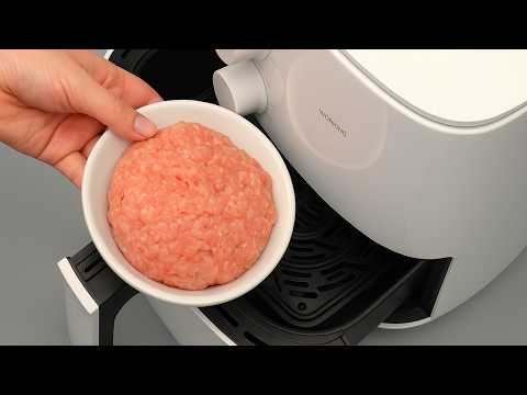 Ground Chicken + Air Fryer! My easiest and most delicious dinner!