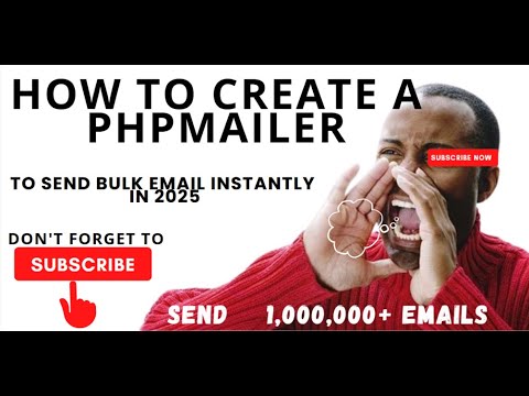 How to create a PHP mailer to send unlimited bulk emails to inbox.