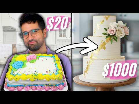 I Turned a $20 Grocery Store Cake into a $1000 Wedding Cake