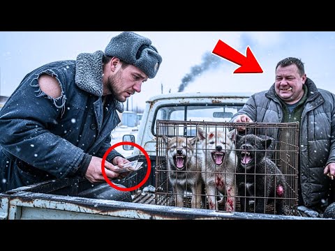 Все боялись трёх диких волков в клетке… пока спецназовец не подошёл и не сказал: “Теперь мы — семья”