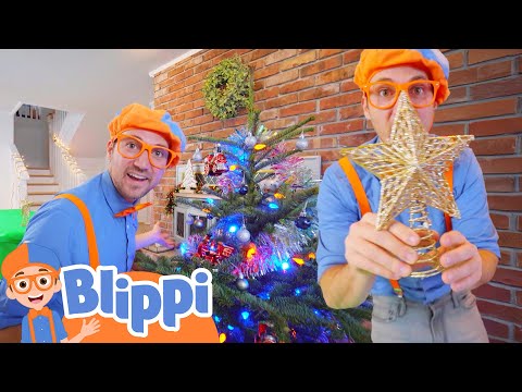 Let's Decorate Blippi's Christmas Tree! 🎄 Blippi's Colorful Fun! | Blippi Adventures