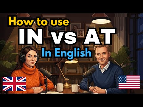 How to use "IN vs AT" in everyday English | Learn English through real conversations