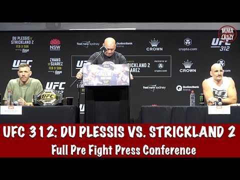 Full UFC 312 Pre Fight Press Conference: Dricus Du Plessis vs. Sean Strickland 2