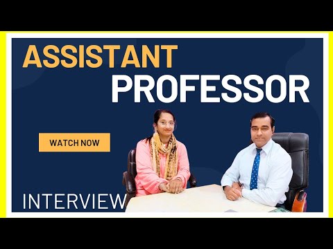 Assistant professor interview l Self introduction for Assistant professor interview l PD Classes