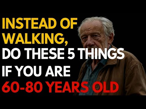 60-70-80 years old? Walking less? Try doing these 5 things instead.