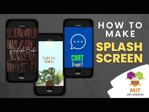 How to make Splash Screen in MIT App Inventor | MIT App Inventor Launch Screen | Splash Screen