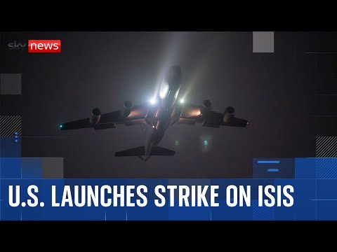 U.S. launches 'large-scale' strikes to 'eliminate' Islamic State fighters in Syria