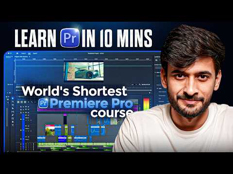 Learn Video Editing in 10 minutes | Premiere Pro tutorial