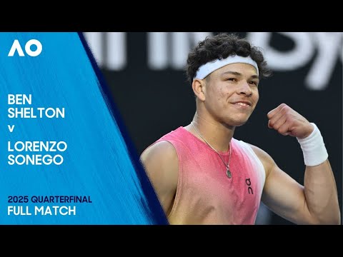 Ben Shelton v Lorenzo Sonego Full Match | Australian Open 2025 Quarterfinal