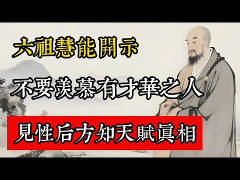 六祖慧能開示:不要羨慕有才華之人,見性後方知天賦真相!#佛教 #佛家 #佛法 #佛學知識 #佛學智慧 #修心修行