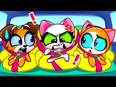 Are We There Yet? 🚗 Learn Car Safety Rules with Cat Family 🐾 Educational Kids Cartoons