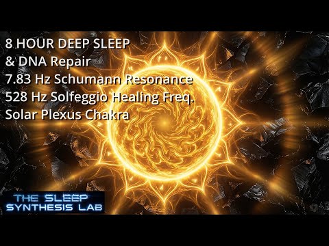 Healing & DNA Repair | Miracle Tone 528Hz | Relaxing Sleep Music | 8 hrs Solar Plexus Chakra