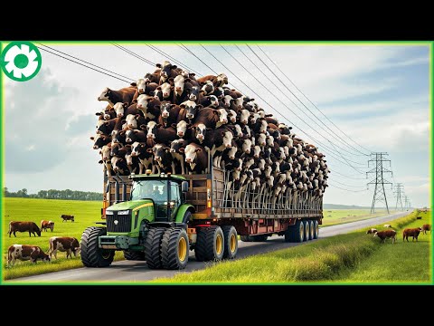 Transporting 9.9 Million Cow This Way - Biggest Heavy Equipment Machines | Heavy Machinery