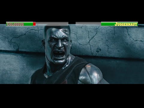 Colossus vs Juggernaut...with healthbars