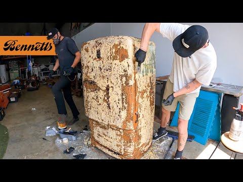 RESTORING 1950's Vintage Fridge!