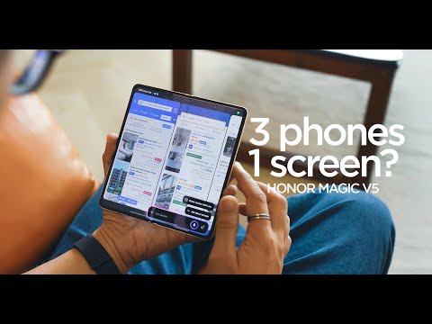 AI Multitasking on HONOR Magic V5, thinnest foldable in the world | smashpop