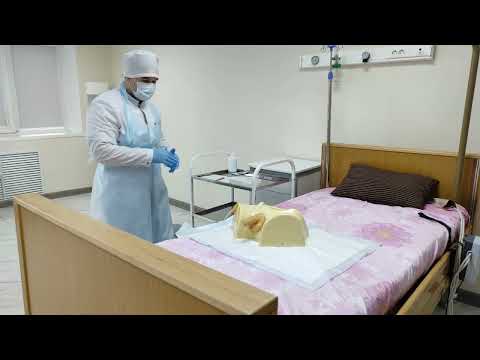 Caring for an indwelling Foley urinary catheter (male)