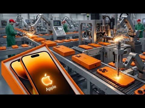 Inside the Apple Factory: Manufacturing the Orange Titanium iPhone  (Full Process)