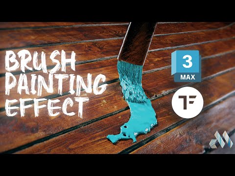 Brush paint effect Tutorial | 3dsmax & tyflow