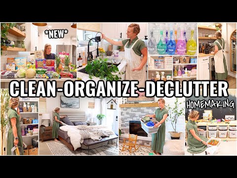 WHOLE HOUSE CLEAN & ORGANIZE WITH ME!🏠 2024 CLEANING MOTIVATION | HOMEMAKING