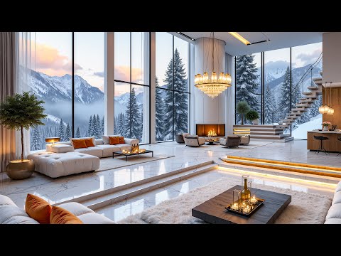 Gentle Jazz & The Cozy Vibes Of A Winter Forest Apartment – ​​Smooth Jazz To Welcome The New Day