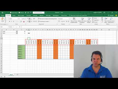 Créer un calendrier automatique dans Excel 📆