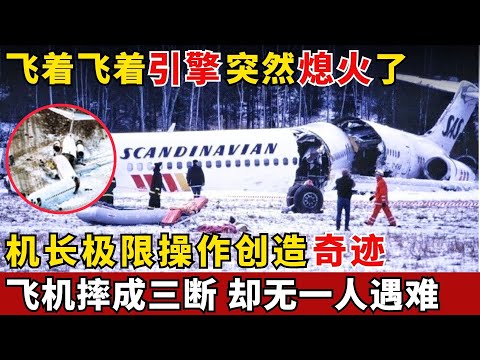 【史诗级奇迹】你不会相信这是真的！飞机飞行途中两台发动机失效，飞机坠落摔成三段残骸，现场却无一人遇难！【历史大揭秘】