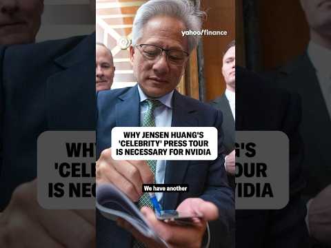 Why Jensen Huang's "celebrity" press tour is necessary for Nvidia.
